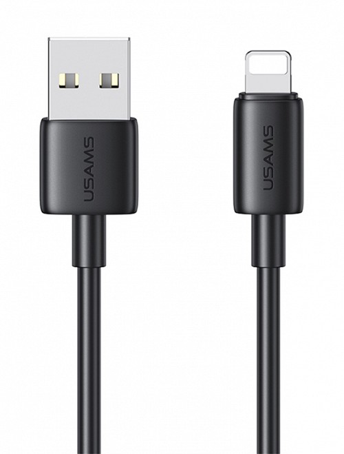 USAMS καλώδιο Lightning σε USB US-SJ709, 12W, 480Mbps, 1m, μαύρο SJ709USB01