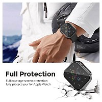 Θήκη PC με Tempered Glass Ahastyle WG115 Apple Watch 7/8/9 45mm Upgrade σε Ultra Γκρι