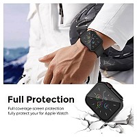 Θήκη PC με Tempered Glass Ahastyle WG115 Apple Watch 7/8/9 45mm Upgrade σε Ultra Μαύρο