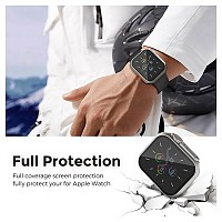 Θήκη PC με Tempered Glass Ahastyle WG115 Apple Watch 7/8/9 45mm Upgrade σε Ultra Ασημί