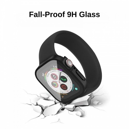 Θήκη PC με Tempered Glass Ahastyle WG56-2 Premium Apple Watch 7/8/9 45mm Διάφανο (2 τεμ.)