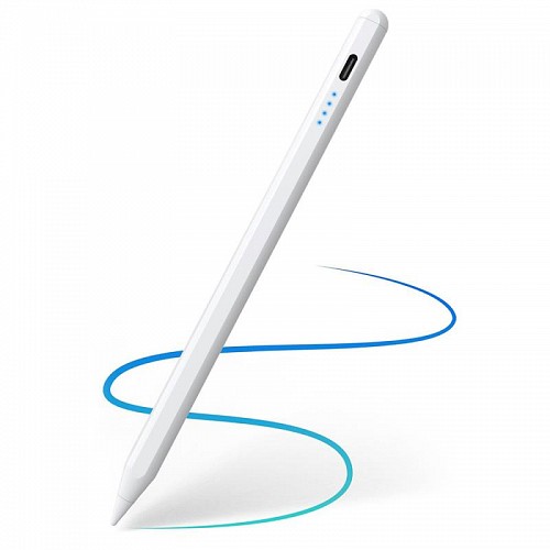 Πενάκι Οθόνης Universal Ahastyle PE04 Active Stylus Pencil Μαγνητικό (USB C) για iPad Air, iPad Pro & iPad mini Λευκό
