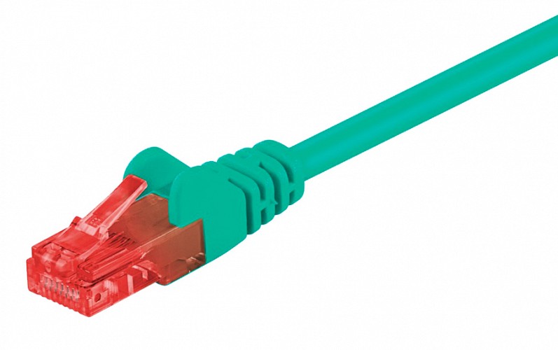 GOOBAY καλώδιο δικτύου 68435, CAT 6 U/UTP, CCA, 250MHz, 0.5m, πράσινο 68435
