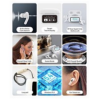True Wireless Ακουστικά Bluetooth Devia ANC EM062 Pro2 με Οθόνη Λευκό