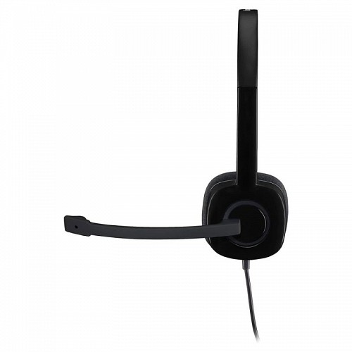 Ενσύρματα Ακουστικά Κεφαλής Logitech H151 με Μικρόφωνο Μαύρο