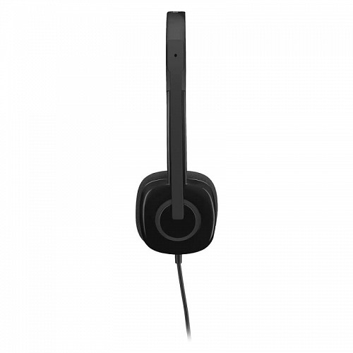Ενσύρματα Ακουστικά Κεφαλής Logitech H151 με Μικρόφωνο Μαύρο