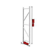 Κολώνα Βαρέως Τύπου 250x40 Λευκό 25040.002