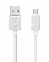 USAMS καλώδιο micro USB σε USB US-SJ690, 10W, 480Mbps, 1m, λευκό SJ690USB02