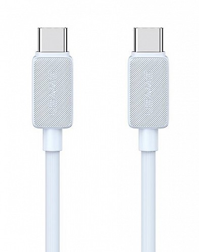 USAMS καλώδιο USB-C σε USB-C US-SJ691, 60W, 480Mbps, 1m, μπλε SJ691USB03