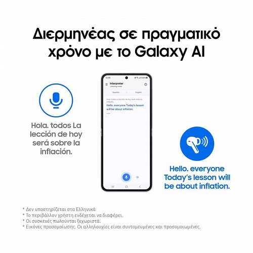True Wireless Ακουστικά Bluetooth Samsung SM-R530 Galaxy Buds 3 Λευκό