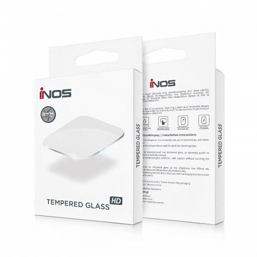 Tempered Glass Rings inos για Τζαμάκι Κάμερας Apple iPhone 14 Pro/ 14 Pro Max Ασημί (1 σετ/3 τεμ.)