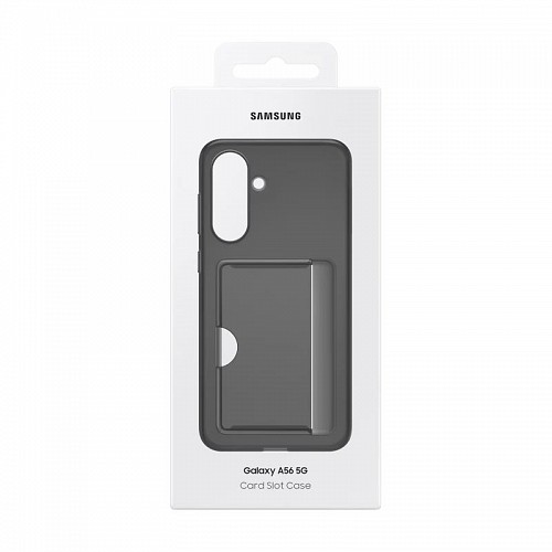 Θήκη Σιλικόνης με Card Slot Samsung EF-OA566TBEGWW A566B Galaxy A56 5G Μαύρο