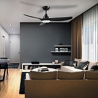 Ανεμιστήρας οροφής με LED φωτιστικό και τηλεχειριστήριο, 31W LIFE APELIOTES NIGHT