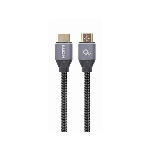 Gembird HDMI 2.0 Braided Cable HDMI male - HDMI male 5m Γκρι (CCBP-HDMI-5M) (GEMCCBP-HDMI-5M)