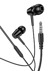 KAKUSIGA earphones με μικρόφωνο KSC-1303, 3.5mm σύνδεση, 10mm, 1.1m, μαύρα KSC-1303-BK