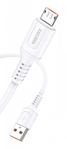KAKUSIGA καλώδιο micro USB σε USB KSC-805, 12W, 480Mbps, 1m, λευκό KSC-805-M-WH