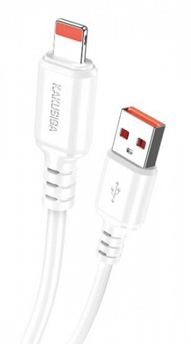 KAKUSIGA καλώδιο Lightning σε USB KSC-982, 3A, 480Mbps, 1m, λευκό KSC-982-L-WH