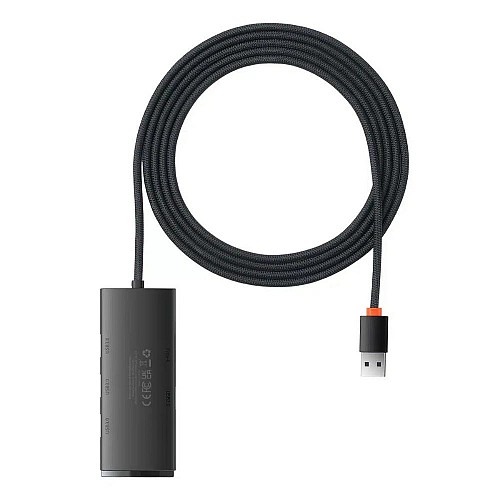 Baseus Lite Series 2m USB 3.0 Hub 4 Θυρών με σύνδεση USB-A (WKQX030201) (BASWKQX030201)