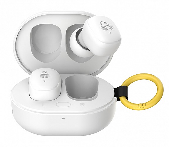 POWERTECH earphones με θήκη φόρτισης PT-1393, True Wireless, 6mm, 25/230mAh, λευκά PT-1393