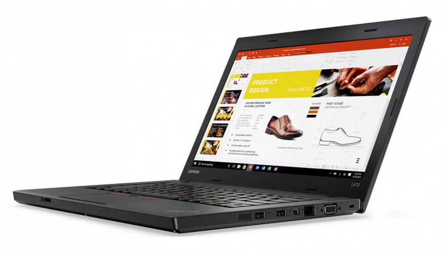 LENOVO Laptop ThinkPad L470, Refurbished Grade A, i5-6200U, 8/256GB SSD, 14, Cam, HD Graphics 520, FreeDOS L-4621-GA