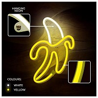 Neon LED Forever Light FLNE10 BANANA (USB/Μπαταρίας & On/Off) Κίτρινο