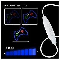 Neon Plexi Forever Light FPNE03X GAMEPAD (USB, On/Off & Dimmer) Πολύχρωμο