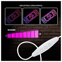 Neon Plexi Forever Light FPNE27 GAME CONSOLE (USB, On/Off & Dimmer) Πολύχρωμο