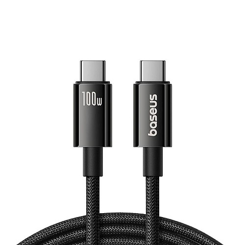 Baseus Cable USB Tungsten Gold USB-C to USB-C 100W 1,5m black (P10319800111-00) (BASP10319800111-00)