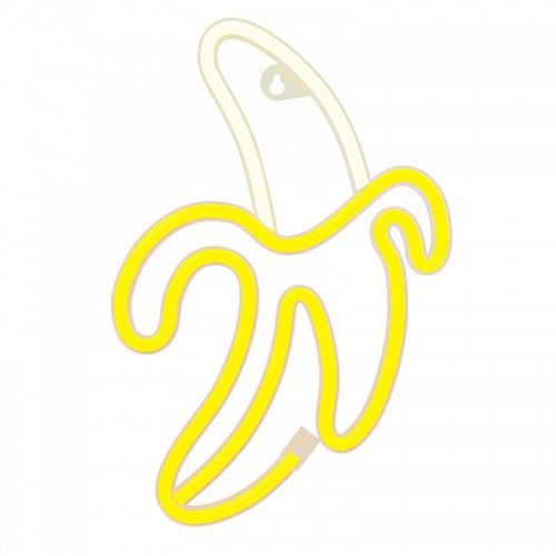 Neon LED Forever Light FLNE10 BANANA (USB/Μπαταρίας & On/Off) Κίτρινο