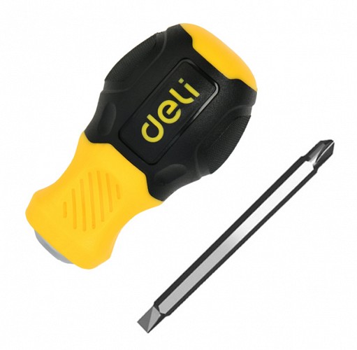 DELI κατσαβίδι DL632101 με διπλή κεφαλή, μαγνητικό, 6mm/PH2x38mm DL632101
