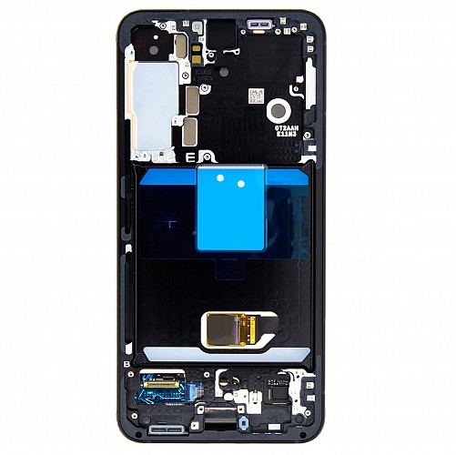 Samsung S901B Galaxy S22 - LCD display + Touch Unit + Front Cover Gray (Service Pack)