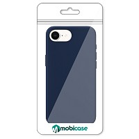 Θήκη Σιλικόνης  MobiCase για IPhone 15 Μπλέ σκούρη 2mm Soft Matte