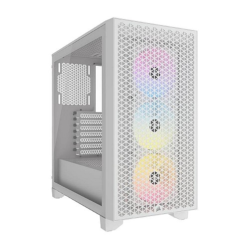 CORSAIR Case 3000D Airflow ΑRGB Mid-Tower Tempered Glass White (CC-9011256-WW) (CORCC-9011256-WW)