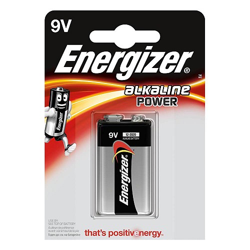 Αλκαλική Μπαταρία Energizer Alkaline Power 6LR61/9V alkaline battery (blister) 1τμχ (6LR61E) (ENE6LR61)