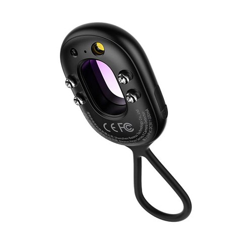 Ανιχνευτής Καμερών Baseus Heyo Series II με Συναγερμό, Μίνι Φακό & Καλώδιο Baseus Simple USB A σε USB C Μαύρο