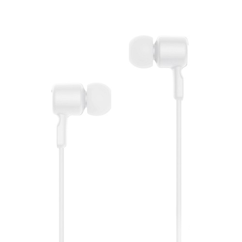 Ενσύρματα in-ear ακουστικά με μικρόφωνο και βύσμα USB-C, σε λευκό χρώμα XO EP81