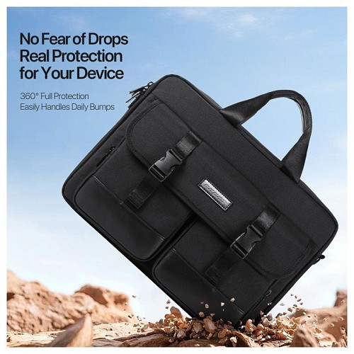 Θήκη Laptop Ώμου Dux Ducis Edge για Laptop/ Macbook/ Notebook/ Tablet 14.0-15.4 Large Capacity Μαύρο