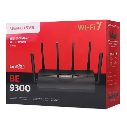 BE9300 Tri-band Wi-Fi 7 router MERCUSYS MR47BE BE9300