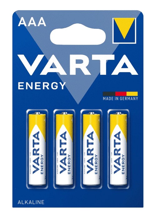 VARTA αλκαλικές μπαταρίες Energy, AAA/LR03, 1.5V, 4τμχ 4008496626458