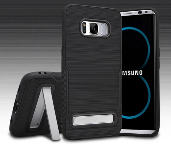 Back Cover STAND For Samsung S8 Plus Black