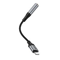 HOCO LS36A FRESH, ΑΝΤΑΠΤΟΡΑΣ LIGHTNING ΣΕ  3.55m, ΜΑΥΡΟ