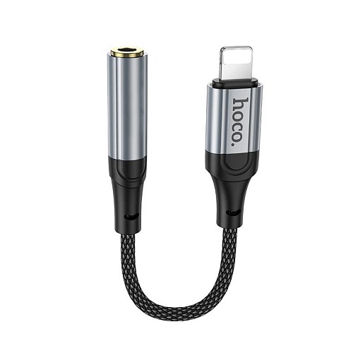 HOCO LS36A FRESH, ΑΝΤΑΠΤΟΡΑΣ LIGHTNING ΣΕ  3.55m, ΜΑΥΡΟ