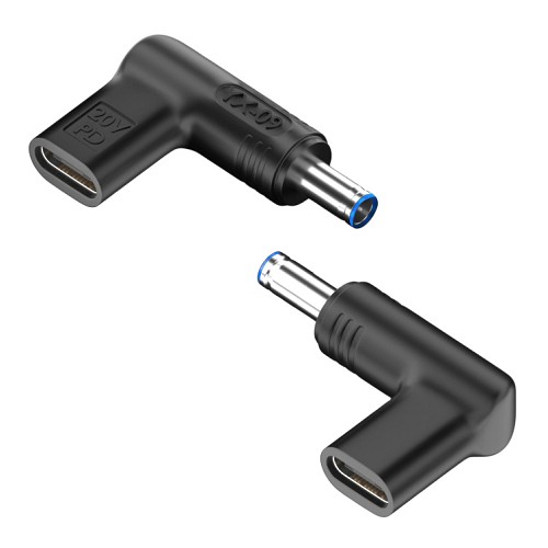 POWERTECH αντάπτορας τροφοδοσίας laptop YX-09, USB-C σε HP 4.5x3mm, μαύρος YX-09