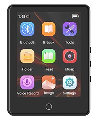 RUIZU MP3 player A6 με οθόνη αφής 2.8, 32GB, Bluetooth, ελληνικό μενού, μαύρο A6-32GB