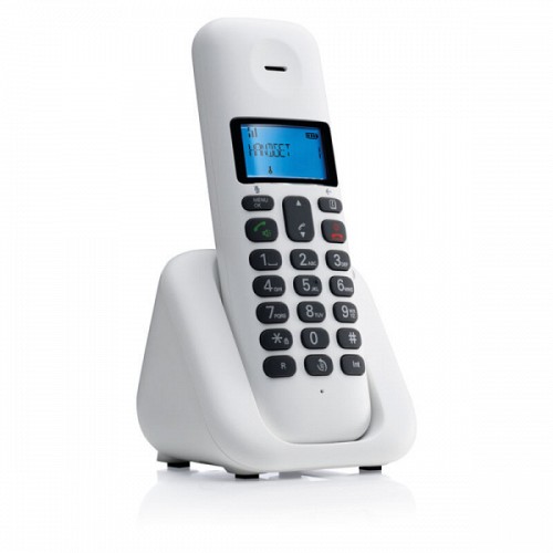 ΑΣΥΡΜΑΤΟ ΤΗΛΕΦΩΝΟ MOTOROLA T301 white ΜΕ ΑΝΟΙΚΤΗ ΑΚΡΟΑΣΗ
