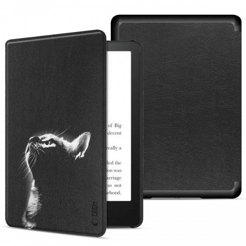 TECH-PROTECT SMARTCASE KINDLE PAPERWHITE VI / 6 / COLORSOFT SIGNATURE EDITION black cat