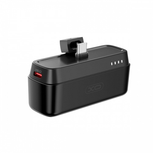 XO POWERBANK MINI 5000 mAh 20W TYPE C  CHARGING black