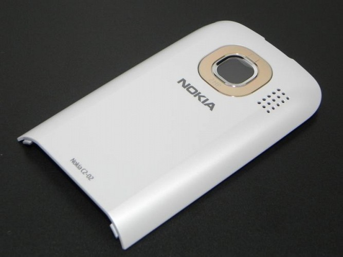 Nokia C2-03 - Battery Cover White/Light Gold