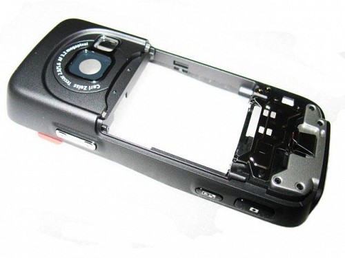 Nokia N73 - Middle Cover + Camera Lens Black