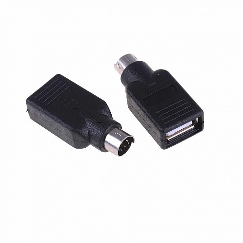 Αντάπτορας PS2 male / USB female Μαύρο
